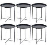 6-Piece Steel Side/End Table Set - Versatile Coffee Tables TT01