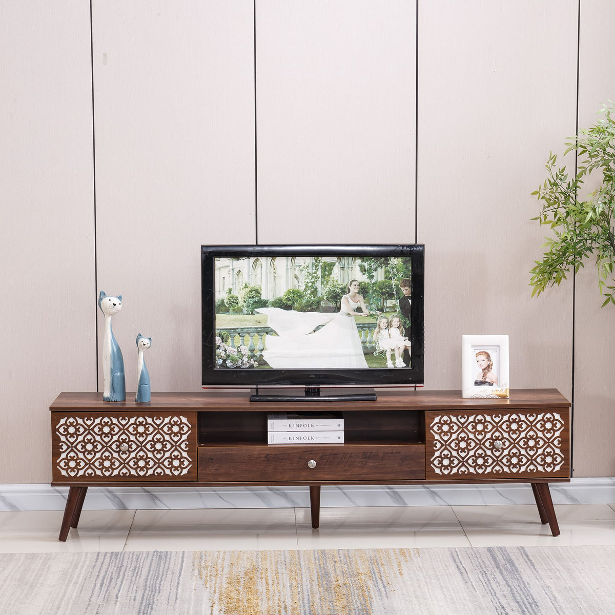 Rustic TV Stand (Caramel) TV-101
