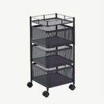 3 Tier Cubic Storage Cart SF-105 - Artisan SA Premium Furniture