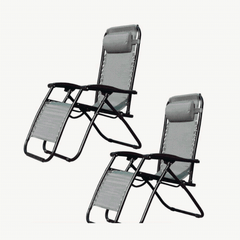 Reclining Outdoor Lounger Chairs (2 Chairs in 1 box)  KJDC003