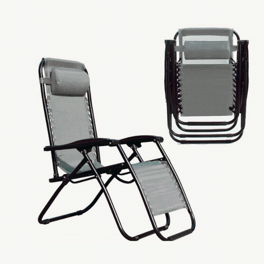 Reclining Outdoor Lounger Chairs (2 Chairs in 1 box)  KJDC003