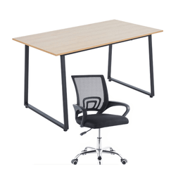 Multipurpose Computer Desk Combo showcasing a spacious 150cm desk and an ergonomic mesh chair for work and study.