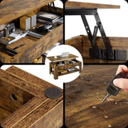 Collage of a wooden desk with various components and tools.| Artisansa SA