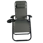 Zero Gravity Recliner Chairs Set of 2 BSC-012 Grey - ArtisanSA