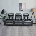 Electric 3 seater recliner sofa KJ-3554 in a modern living room setting with stylish decor.