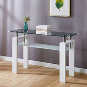 Two-Tier Rectangular Glass Coffee Table 120cm – product image 20