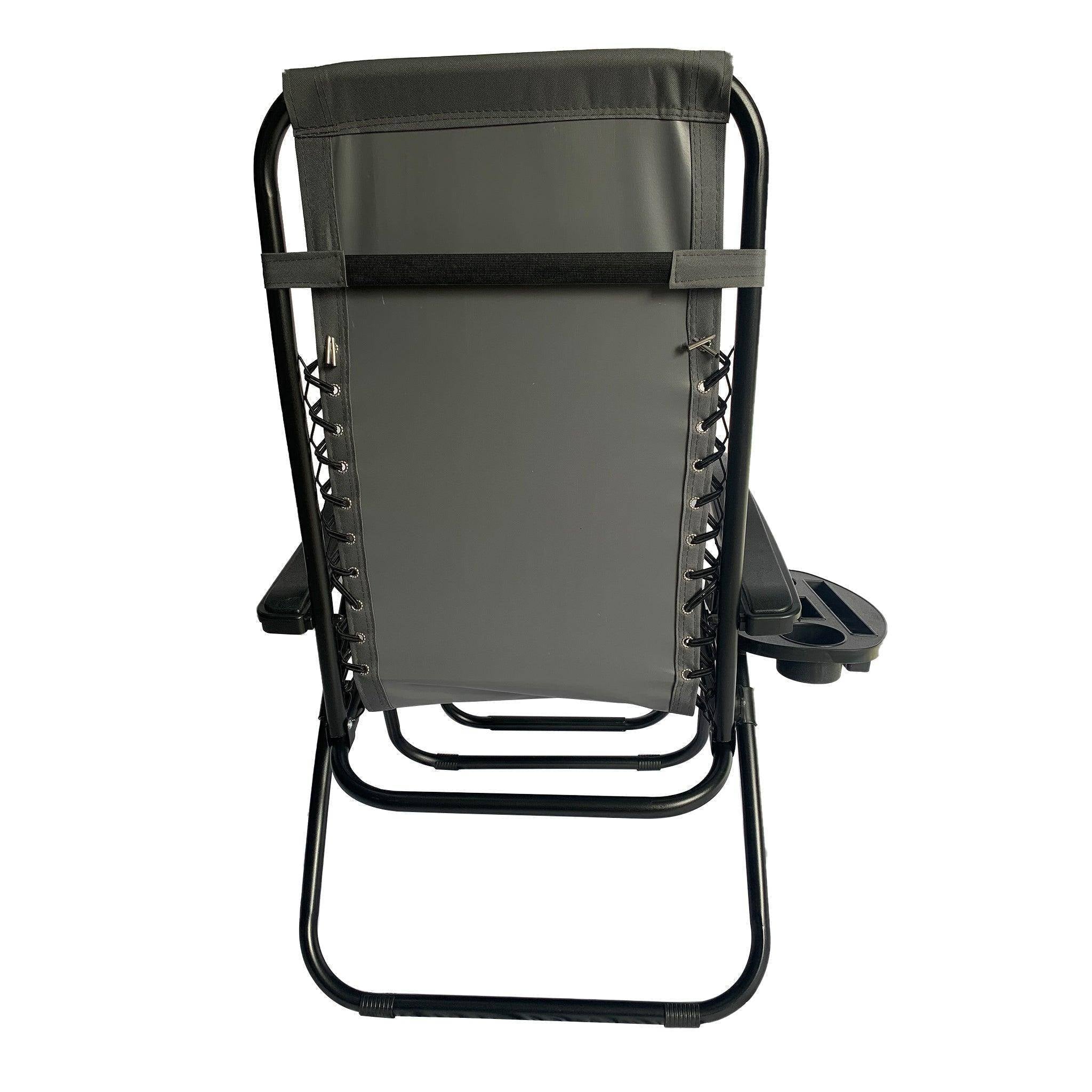 Folding Recliner Chair Lounger With Tray - Set Of 2  BSC-012