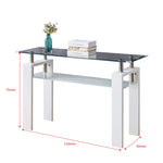 Two-Tier Rectangular Glass Coffee Table 120cm – product image 19