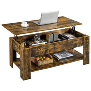 Wooden lift-top desk with laptop, cup, and fruit basket on a white background| Artisansa SA