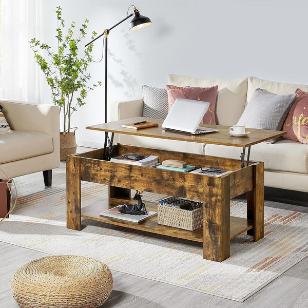 Coffee Table Lift Top Side Table CT-007 Antique wood