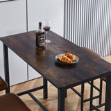 Bar Table Stool Set Home Dining Room Table Chairs KJT-3804