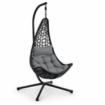 Hammock swing chair F95 with gray cushion on a white background | Artisansa SA