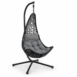 Hammock swing chair F95 with gray cushion on a white background | Artisansa SA
