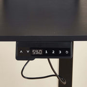 Control panel of Electric Standing Desk with adjustable height settings and digital display.