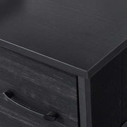 Top view of the Fabric 8-Drawer Storage Chest OT-220 showcasing the sleek black surface and drawer handle.