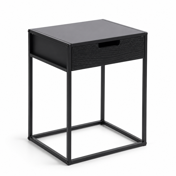 Iron Frame Nightstand with Drawer OT-2107