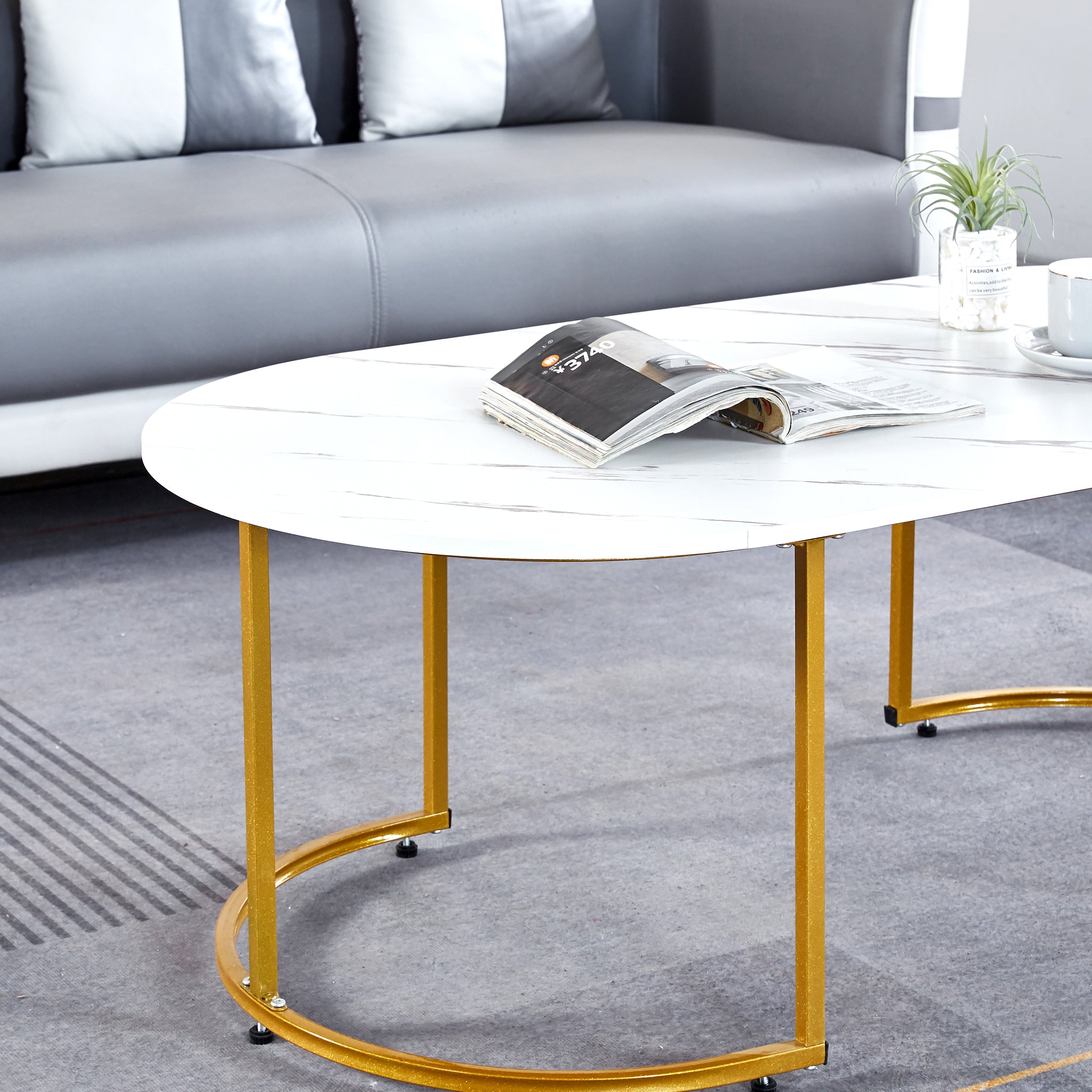 Coffee Table Sofa Side Table CT-CH07 WHITE