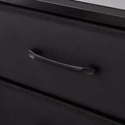 Charging Bedside Table with LED Light & 2 Drawers