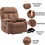 Lexi CR-2032 manual recliner armchair with padded high back