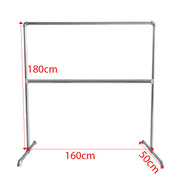 Double Poles Clothing Rail Laundry Drying Rack