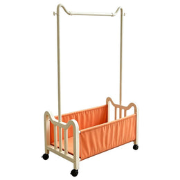 Steel Clothing Rack with Shelves & Wheels featuring a freestanding design and lockable casters for easy mobility.