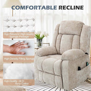KJ-8819 massage recliner chair with 180-degree recline and electric lift function