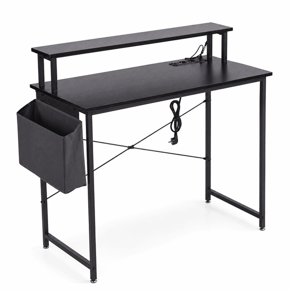 Modern Computer Desk with Power Outlets