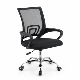 ergonomic mesh office chair in black adding pop of colour with breathable mesh and comfortable sponge seat | Artisansa SA