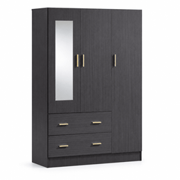 3 Door Wardrobe with Mirror Closet Clothes Storage WD-115 - Artisan SA Premium Furniture