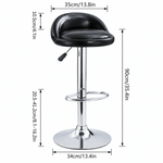 CR-B02 swivel bar stool shown at kitchen counter height