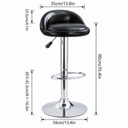 CR-B02 swivel bar stool shown at kitchen counter height