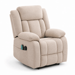 Electric Power Lift Recliner Chair with Massage KJ-8819 in beige, designed for comfort and mobility support.