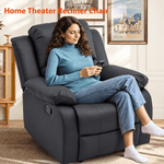 Dakota CR-2030 PU leather massage recliner stitching and cushion detail