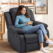 Dakota CR-2030 PU leather massage recliner stitching and cushion detail