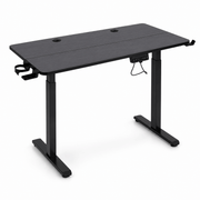 Electric Standing Desk black adjustable workstation with ergonomic design for modern professionals and gamers.