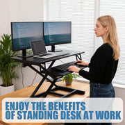 Standing Desk Converter: Sit-to-Stand Adjustable Desk Riser