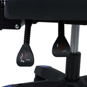 Adjustable levers on the Ergonomic RGB LED Gaming Chair for seat height and reclining features.