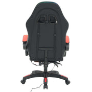 Back view of an Ergonomic RGB LED Gaming Chair featuring adjustable straps and a stylish design.