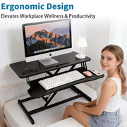 Standing Desk Converter: Sit-to-Stand Adjustable Desk Riser