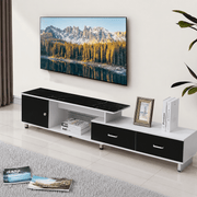 Extendable TV Stand with Marble Top & Storage