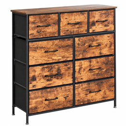 Industrial 9 Drawer Storage Cabinet – Rustic Chest of Drawers