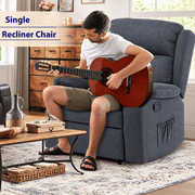 Lexi CR-2032 recliner armchair with pillow-top arms