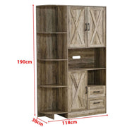 Kitchen Storage Cabinet: Farmhouse Coffee Bar & Buffet Sideboard