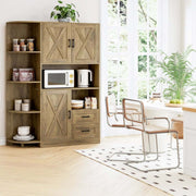 Kitchen Storage Cabinet: Farmhouse Coffee Bar & Buffet Sideboard