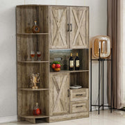 Kitchen Storage Cabinet: Farmhouse Coffee Bar & Buffet Sideboard