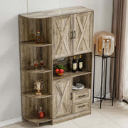 Kitchen Storage Cabinet: Farmhouse Coffee Bar & Buffet Sideboard