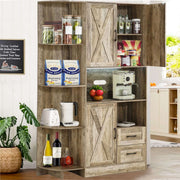 Kitchen Storage Cabinet: Farmhouse Coffee Bar & Buffet Sideboard