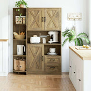 Kitchen Storage Cabinet: Farmhouse Coffee Bar & Buffet Sideboard