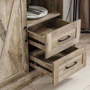 Kitchen Storage Cabinet: Farmhouse Coffee Bar & Buffet Sideboard