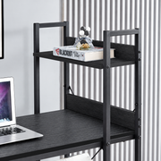 120cm Computer Desk with Reversible Shelves and Hooks